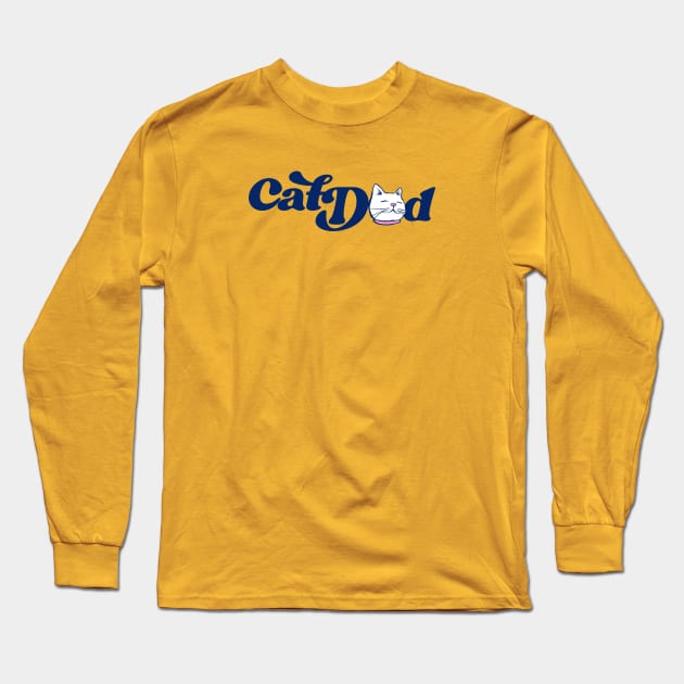 Cat Dad Long Sleeve T-Shirt by bubbsnugg